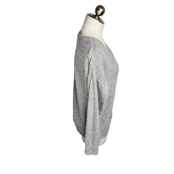 Soft Surroundings Heather Gray Knit Fuzzy‎ Long Sleeve Sweater Womens XS - Picture 4 of 10